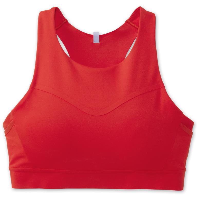 Brooks Women's Drive 3 Pocket Running Bra - Jamberry/Red (GNTL05231)